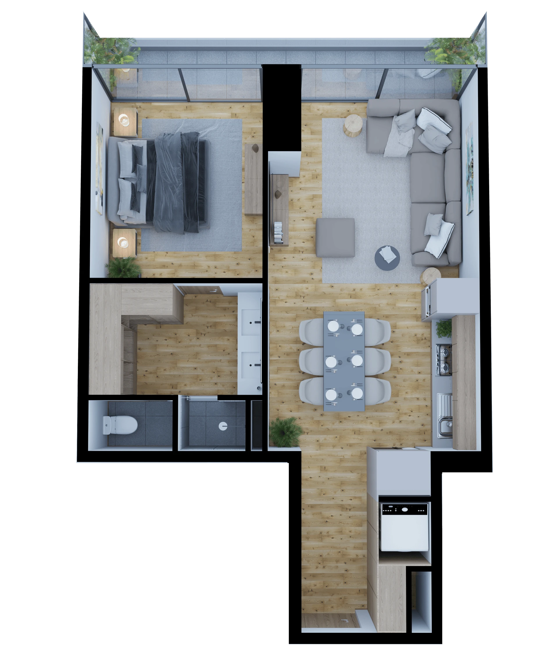 Plano del departamento A2